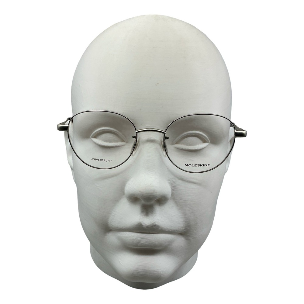 Moleskine MO2108 19 Gunmetal Negro Universal Fit Round Eyeglasses Frames